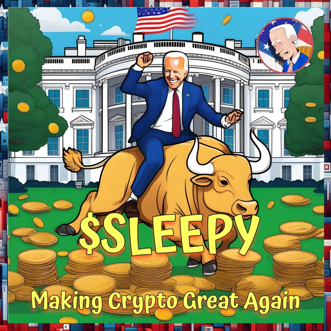 #Sleepy #meme #Memecoin #crypto #SleepyJoe $SLEEPY Making Crypto Great Again @SleepyJoe_Token 💤 NO SLEEPING on this grab yourself a bag of #Sleepy Joe. 🔥 Launching soon on SaitaChain - SBC24 💤 The Real Sleepy Joe Token CA: 0xC98807ca213a5A858206CA3326122f328BE970B9