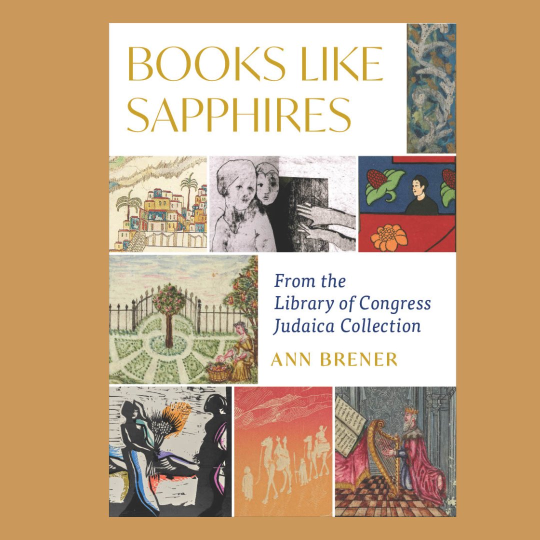Mazal tov to Andi LaVine Arnovitz & Lynne Avadenka! We're delighted to see their stunning work highlighted in the @BrandeisPress' new and compelling collection, “Books Like Sapphires, From the Library of Congress Judaica Collection” by Ann Brener. 🧵brandeisuniversitypress.com/title/books-li…