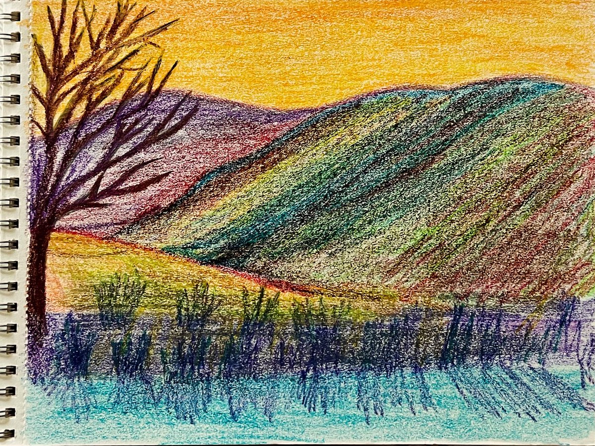 My sketchbook, ‘Camping scenery’, 11 inches x 14 inches, pastel on paper.
#artist #art #artwork  #artoftheday #hobbie #paint #pastel #scenery #camping #mysketchbook #bircedikici #creative #birceart   #carveouttimeforart #passioncolorjoy #artistsoninstagram #instaart #artsy