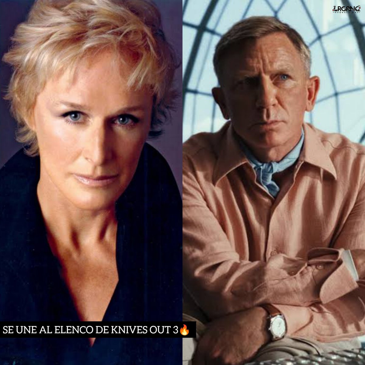 CONFIRMADO💥 La legendaria #GlennClose se une al elenco de #KnivesOut 3: #WakeUpDeadMan. La actriz se une a nombres como #DanielCraig, #AndrewScott, #JoshOConnor, #CaileeSpaeny y #KerryWashington🙌