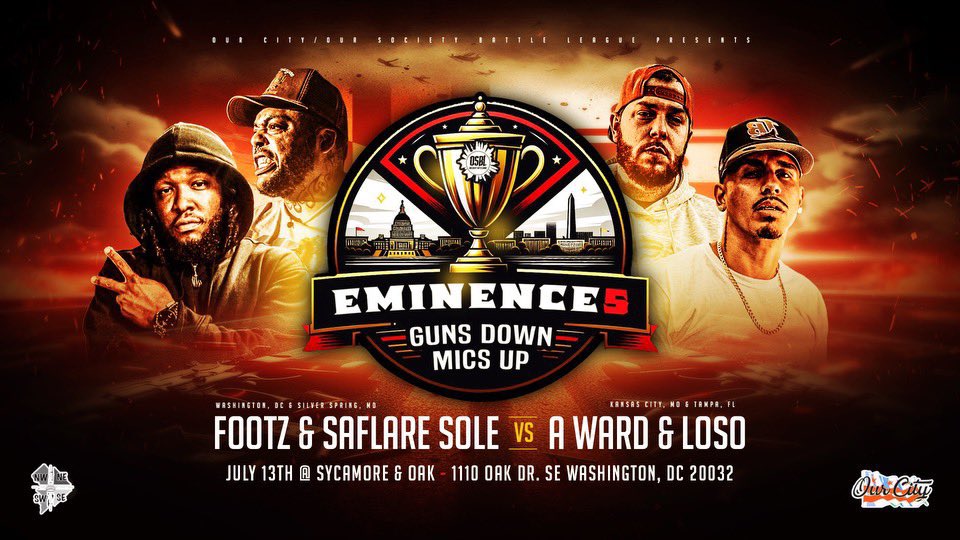 Update: OSBL announced Eminence 5 Footz/Saflare Sole Vs A.Ward/Loso 🔥🔥🔥