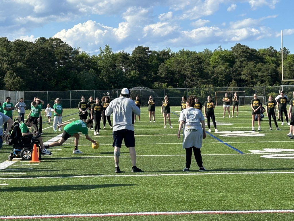 It was the BEST day of the year! The @BTHSDragons vs @BrickMemorialHS Kickball game! Congratulations to all the players, coaches & buddies! We are so lucky to have this program thanks to @BMUnifiedSports #UnitedNation #ChooseToInclude