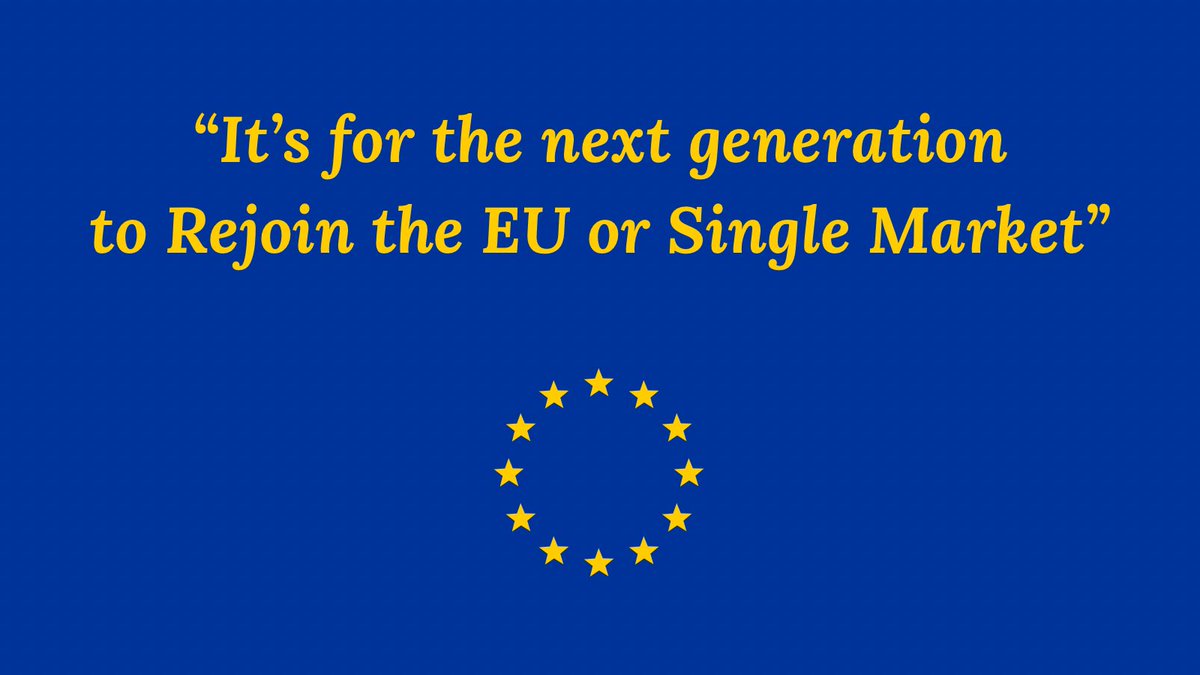 andrewhesselden's tweet photo. “It’s for the next generation to rejoin the EU or Single Market

…is the biggest lie and cop out of all. 

#youngeuropeanmovement #euromove #brexit #eu https://t.co/7psChwXfJZ