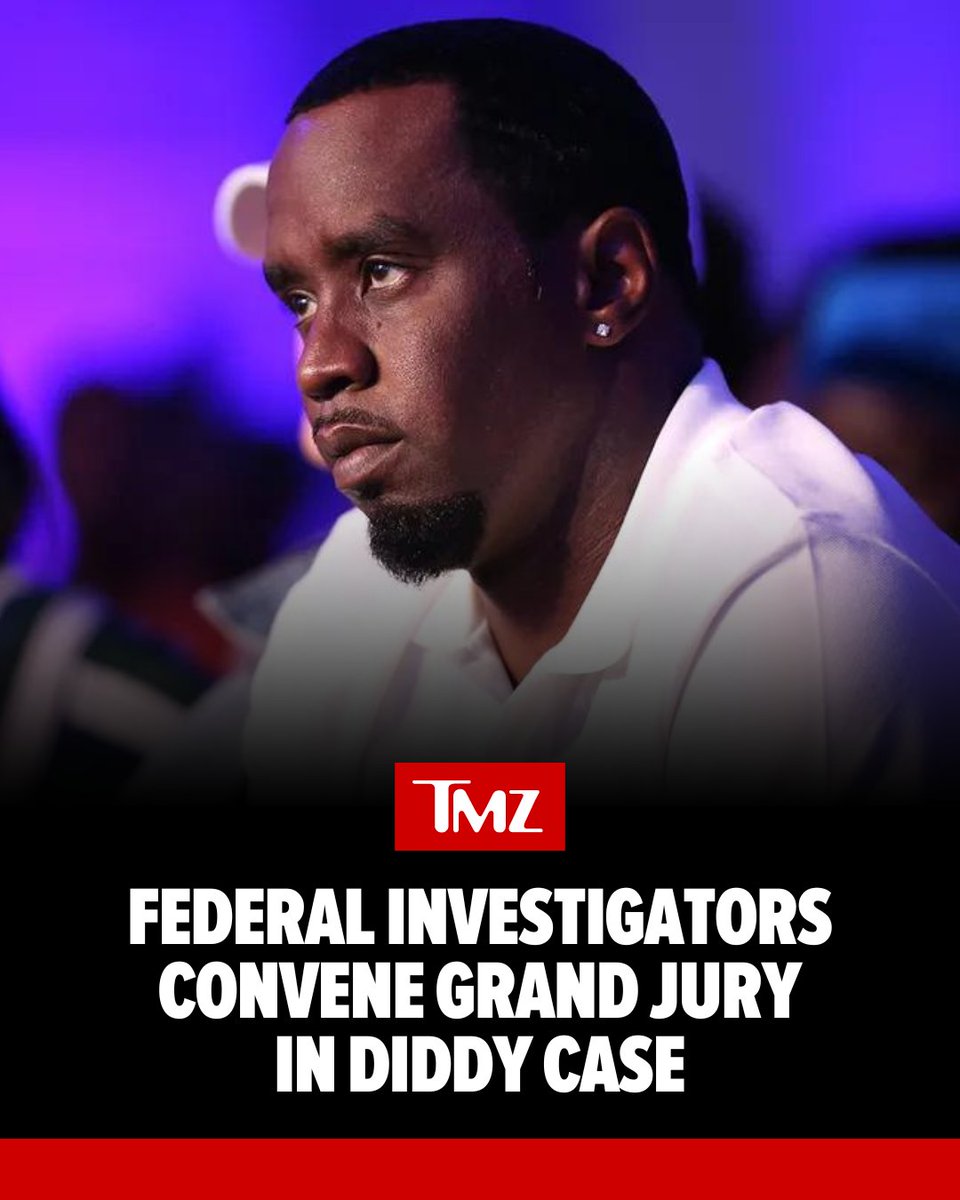 #Diddy's legal troubles are getting even worse as a grand jury has reportedly been empaneled to hear evidence in his federal probe, indicating he could face a possible criminal indictment. Read more 👉 tmz.me/GGr7hKJ