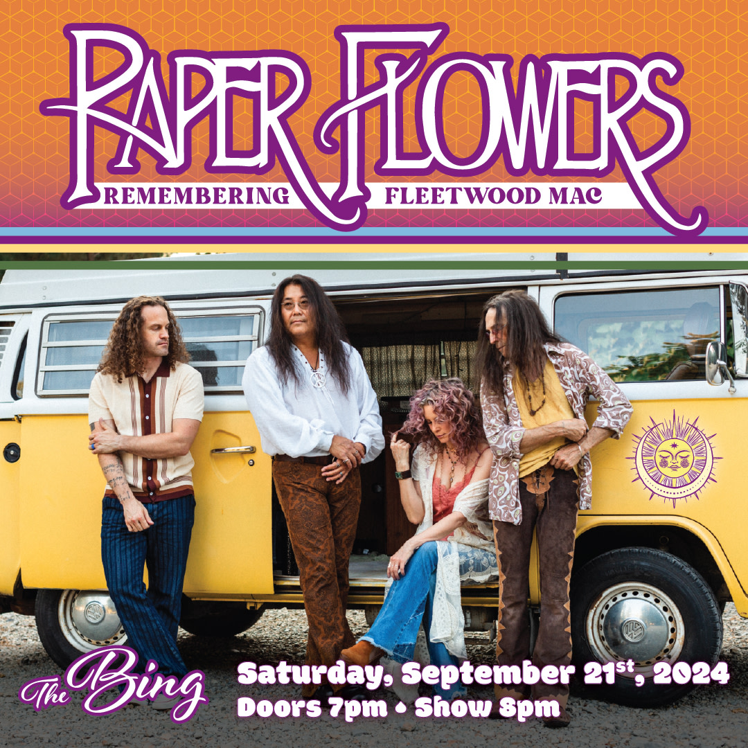 Announcing Paper Flowers 'Remembering Fleetwood Mac'! At the Bing on Saturday, September 21, 2024. Tickets on sale now! See Bio link to get your tickets.
@paperflowersmusiclive #livemusicspokane #spokaneentertainmentdistrict #spokanelivemusic #spokanemusic