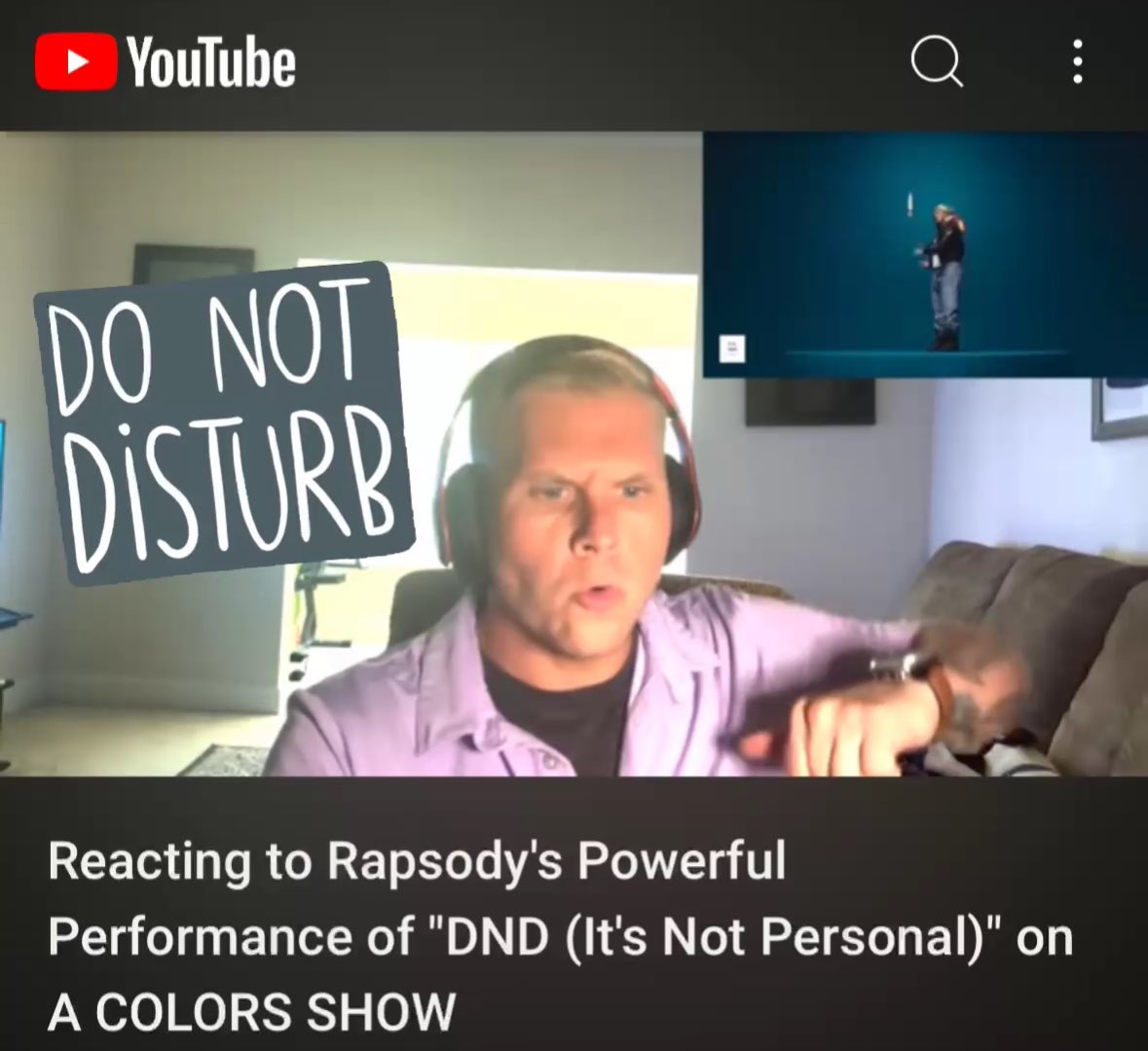 Gavinreacts1997's tweet photo. New video! @rapsody @colorsxstudios 👀🔥
#DND #DoNotDisturb #ItsNotPersonal #Rapsody #Colors #ColorsxStudios #Music #New #NewMusic #Performance #LiveMusic #Youtube #Reaction #Review
https://t.co/owyW2TcCYm https://t.co/DUC8yy36pe