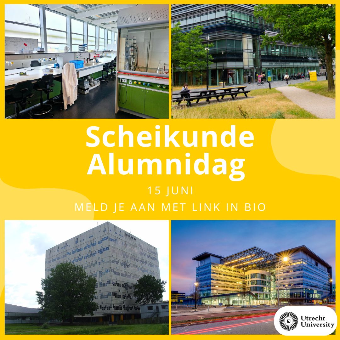 Op ZATERDAG 15 JUNI wordt de Alumnidag Scheikunde georganiseerd! Meld je aan met deze link: lnkd.in/e4mP9NWf
