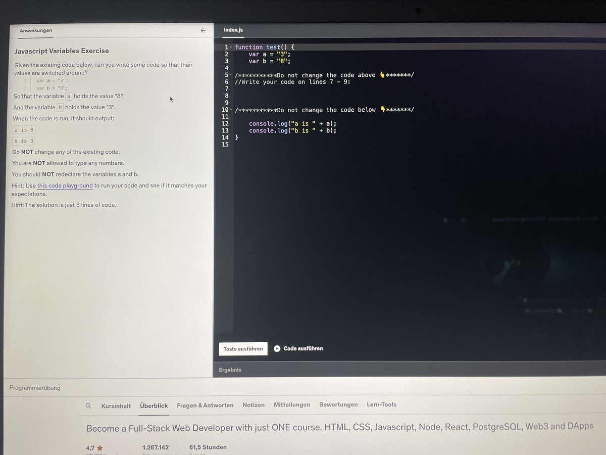 NonTechCode's tweet image. Day 44

How would you guys solve this problem? 

Comment the correct code!