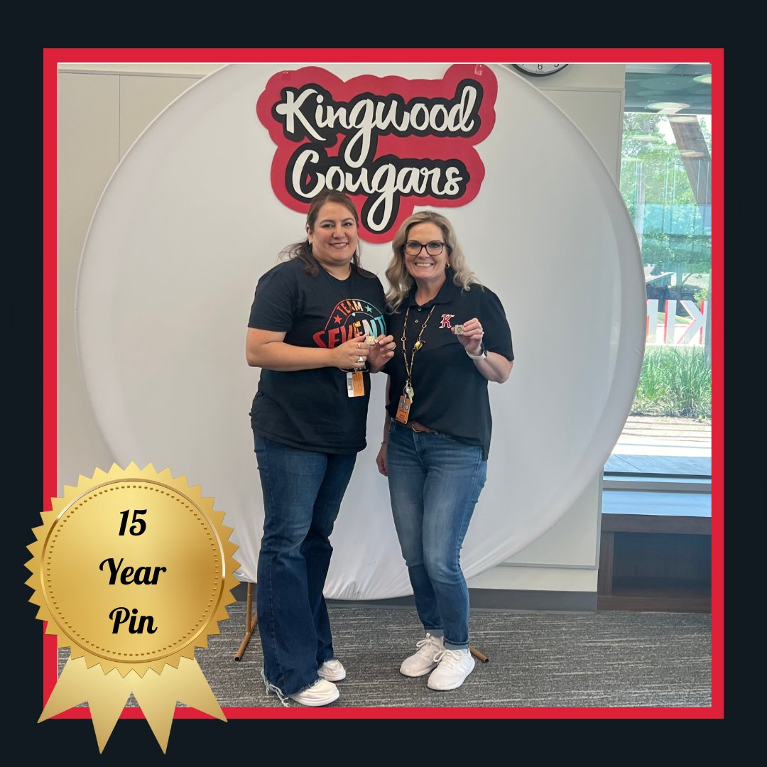 Congratulations to Mrs. @Cardenas_Math and  @Ms_Mooring on receiving their 15-year service pins!  Their knowledge and passion for education have made a profound impact on our Cougars. Here’s to many more years of inspiring young minds! #KMSCougarPride🐾