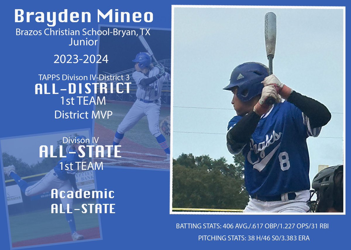 Junior season 💪💪

<a href="/MattJuengel/">Matt Juengel</a> <a href="/thelabbcs/">The Lab at H3</a> <a href="/lpdobbins/">Lance Dobbins</a>
<a href="/BCEagleBaseball/">BCS Eagles Baseball</a> <a href="/reinke29/">brianreinke</a> <a href="/CoachChrisMineo/">Coach Chris Mineo</a> 

<a href="/PanolaBaseball/">Panola Baseball</a> <a href="/CoachSturg24/">Ryan Sturgeon</a> <a href="/ryanshotzberger/">Ryan Shotzberger</a> <a href="/mccbaseball1/">McLennan Baseball</a> 
<a href="/CoachTJohnson45/">Tyler Johnson</a> <a href="/JustinHill/">Justin Hill</a> 
<a href="/Lamar_Baseball/">Lamar Baseball</a> 
<a href="/fsmith27/">Fuller Smith</a> <a href="/UTAMavsBSB/">UTA Baseball</a>
<a href="/CoachVanHook/">Clay Van Hook</a> <a href="/woodromang153/">Michael Wood</a>