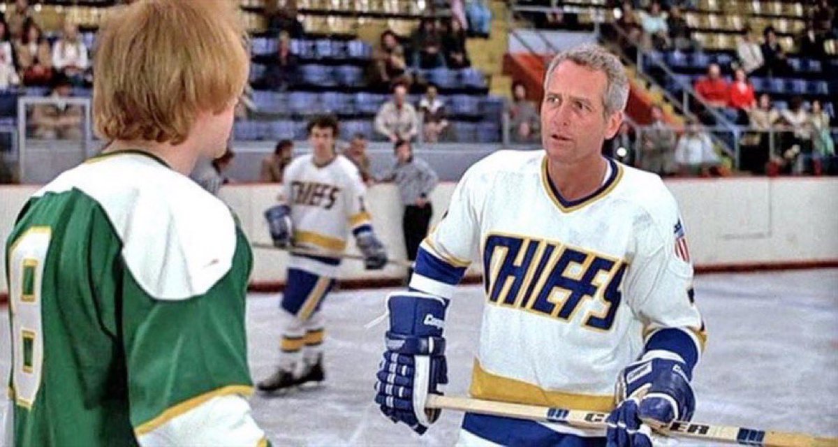 Slap Shot gets better with each passing year. At our current rate of cultural decline, we’re about a decade from it becoming the new Citizen Kane.