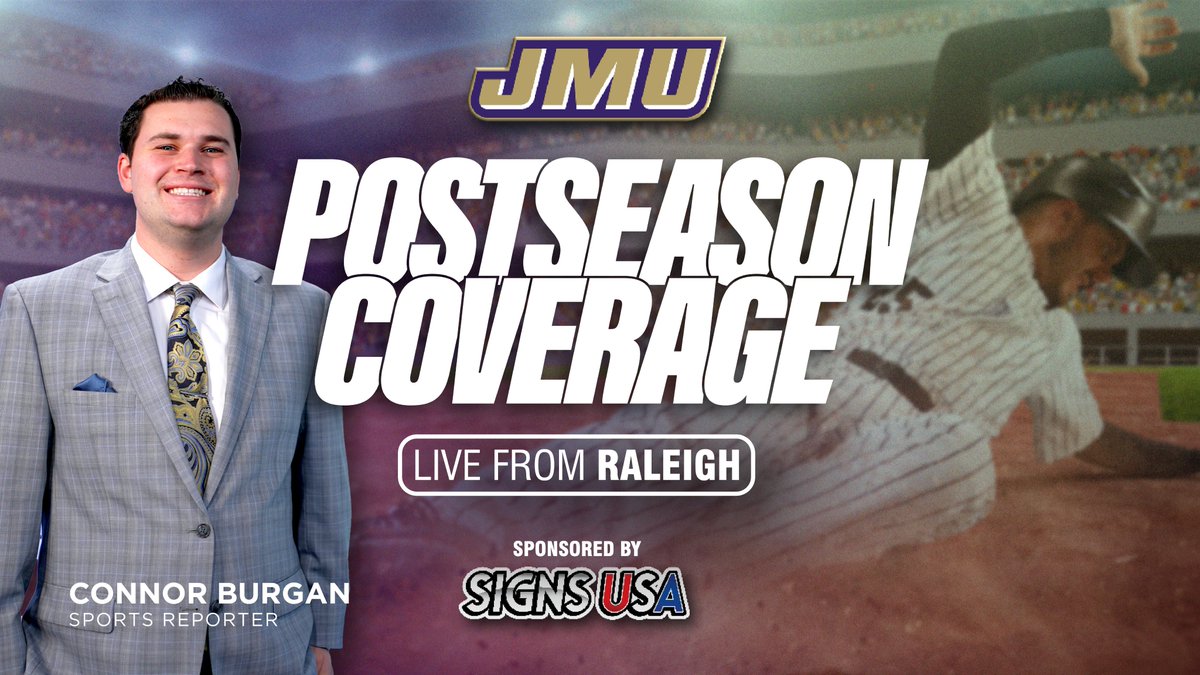 As the James Madison baseball program competes in the Raleigh Regional this weekend, <a href="/BurganConnor/">Connor Burgan</a> will be on site covering the Dukes. 

Be sure to follow him for coverage.