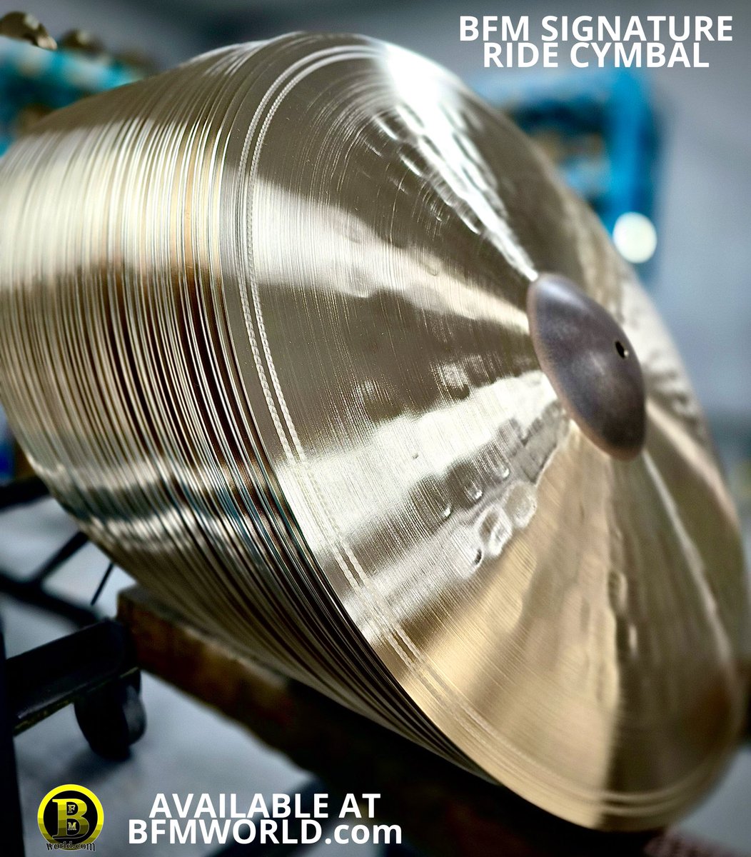 “Hot off the press…”

Introducing the 22” HHX BFMWORLD RIDE by #bfmworld @SABIAN_Cymbals ! A collaboration with the great Brian Frasier-Moore (@BrianFrasierM) AVAILABLE AT BFMWORLD.com, this is a medium weight ride cymbal with a large, clear, cutting bell. Its