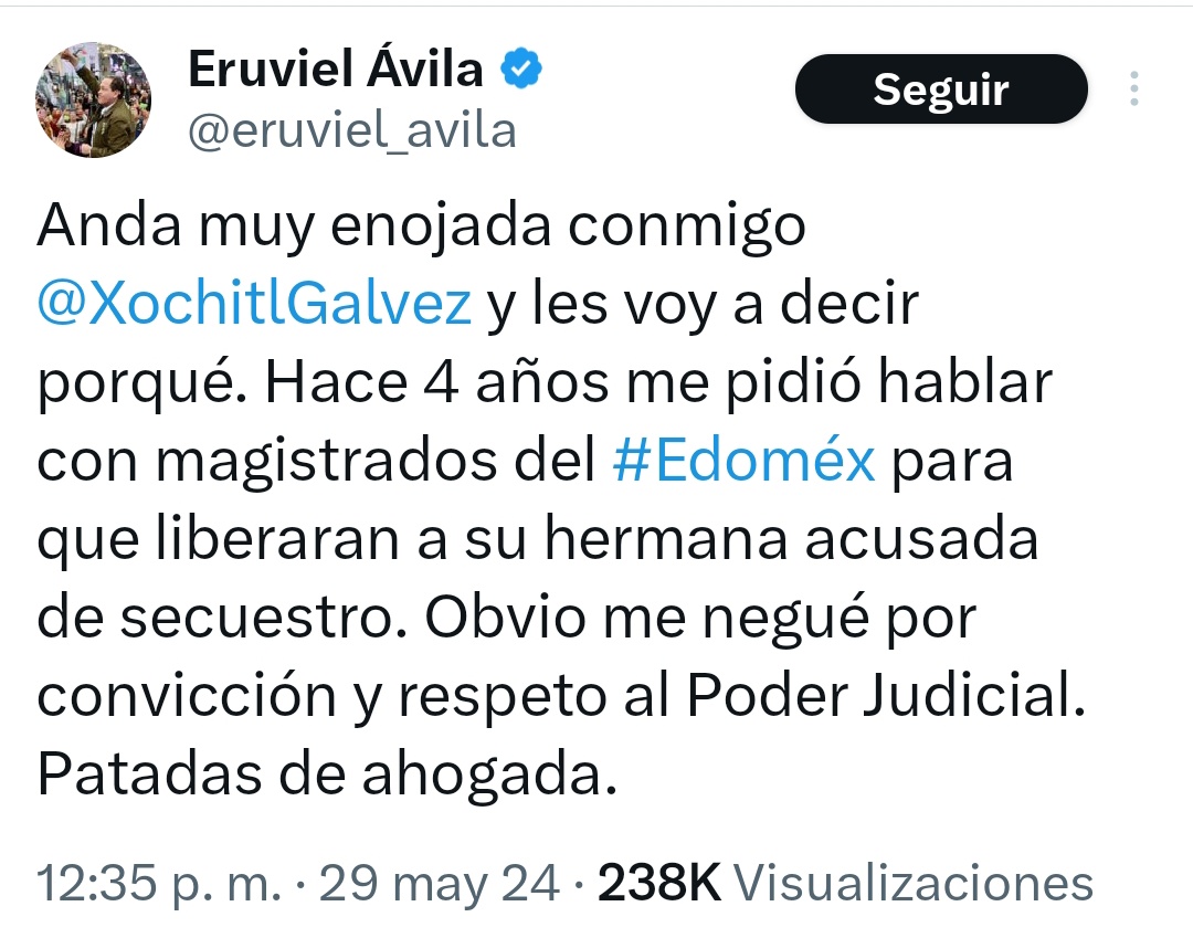 .@XochitlGalvez tiene la obligación de responder esta acusación. Las pocas personas que confían en ella tienen el derecho a que su candidata les aclare ésto. 👇