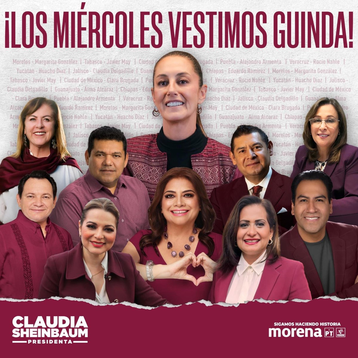 Porque es cierre de campaña #ClaudiaPresidenta