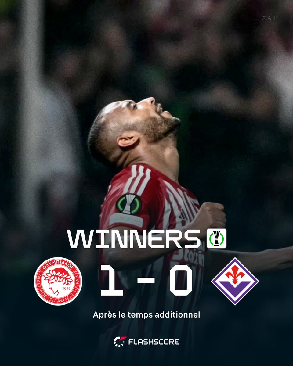 L'Olympiacos remporte la Conférence League au bout de la nuit 🏆