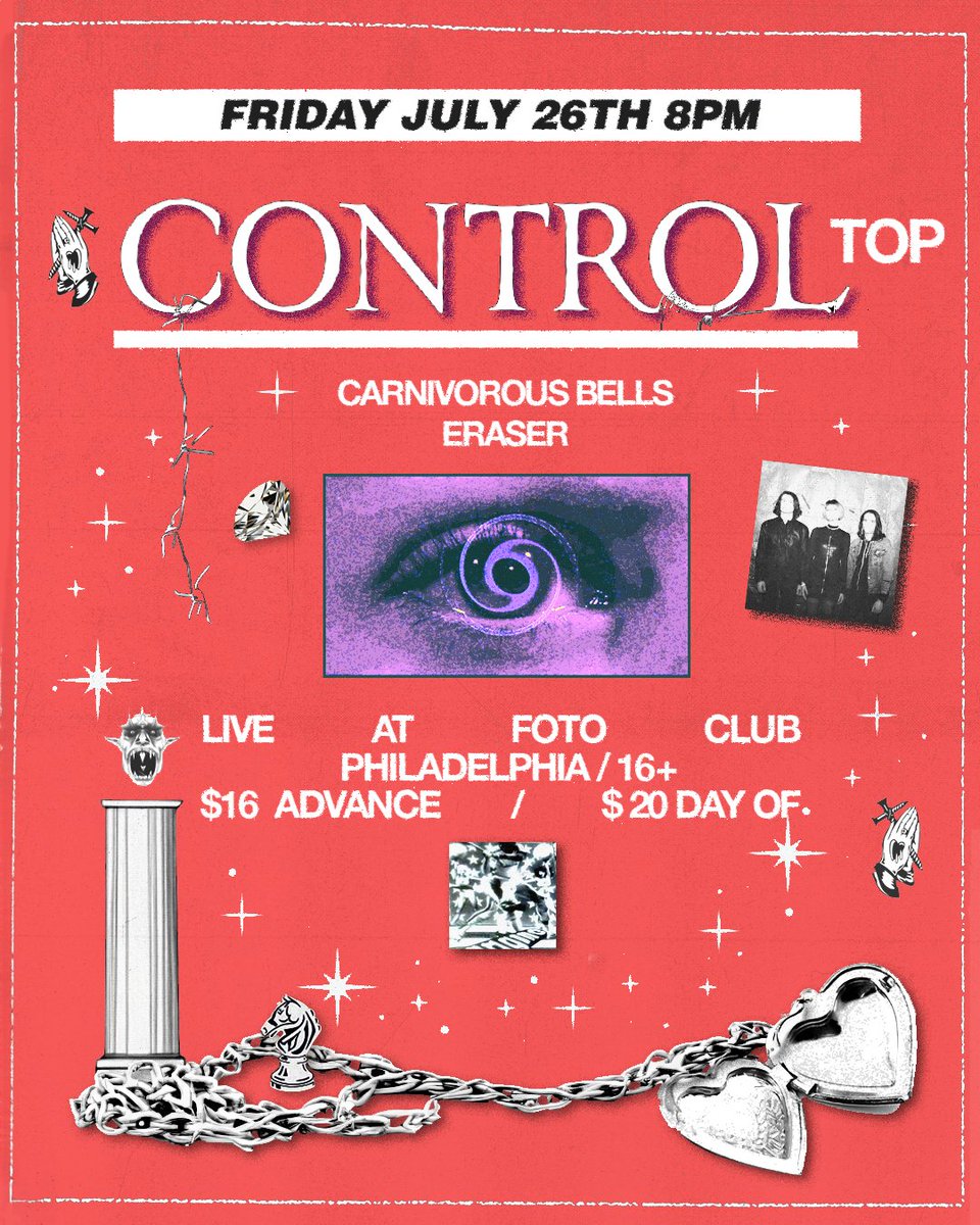 R5 Productions (@r5productions) on Twitter photo Tickets for <a href="/controltopband/">Control Top</a> w/ CARNIVOROUS BELLS & ERASER at Foto Club on Friday July 26th are ON SALE RIGHT NOW!
🎟 etix.com/ticket/p/84821… Tickets for <a href="/controltopband/">Control Top</a> w/ CARNIVOROUS BELLS & ERASER at Foto Club on Friday July 26th are ON SALE RIGHT NOW!
🎟 etix.com/ticket/p/84821…