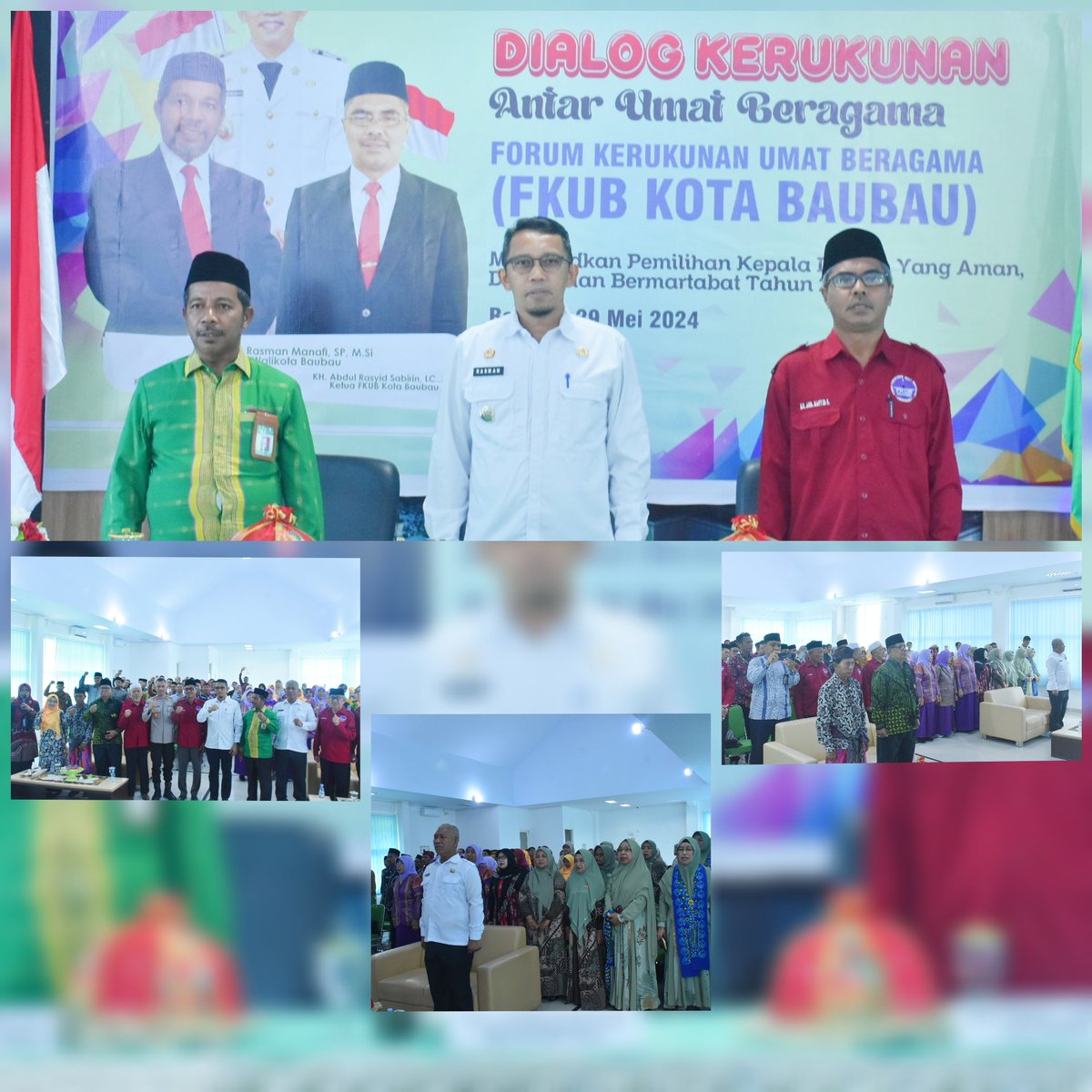 kemenag_baubau's tweet image. Dialog Kerukunan Antar Umat Beragama di Kantor Kementerian Agama Kota Baubau Provinsi Sulawesi Tenggara, Rabu, (29/5/2024).

#rukun