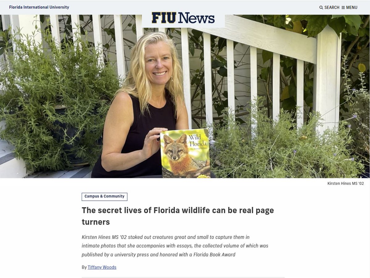 Proud to be an <a href="/FIUalumni/">FIU Alumni</a> ! Wild Florida never would have happened without my <a href="/FIU/">FIU</a> experience. Thank you for the feature! 
news.fiu.edu/2024/alumna-ex…