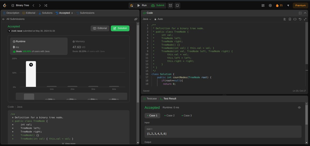 VivekRa211's tweet photo. Day 45 of #50DaysOfDsaAndDev
✅DSA: solved 4 questions on leetcode . Learned some basic bit manipulation.  
✅DEV:  Started a new Project . https://t.co/XUhgMWWr9p