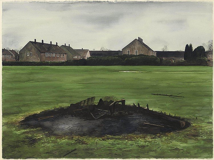 Just learned of the art of George Shaw c/o @StuartMaconie’s The Full English. Absolute peak @GrimArtGroup and very, very wonderful.