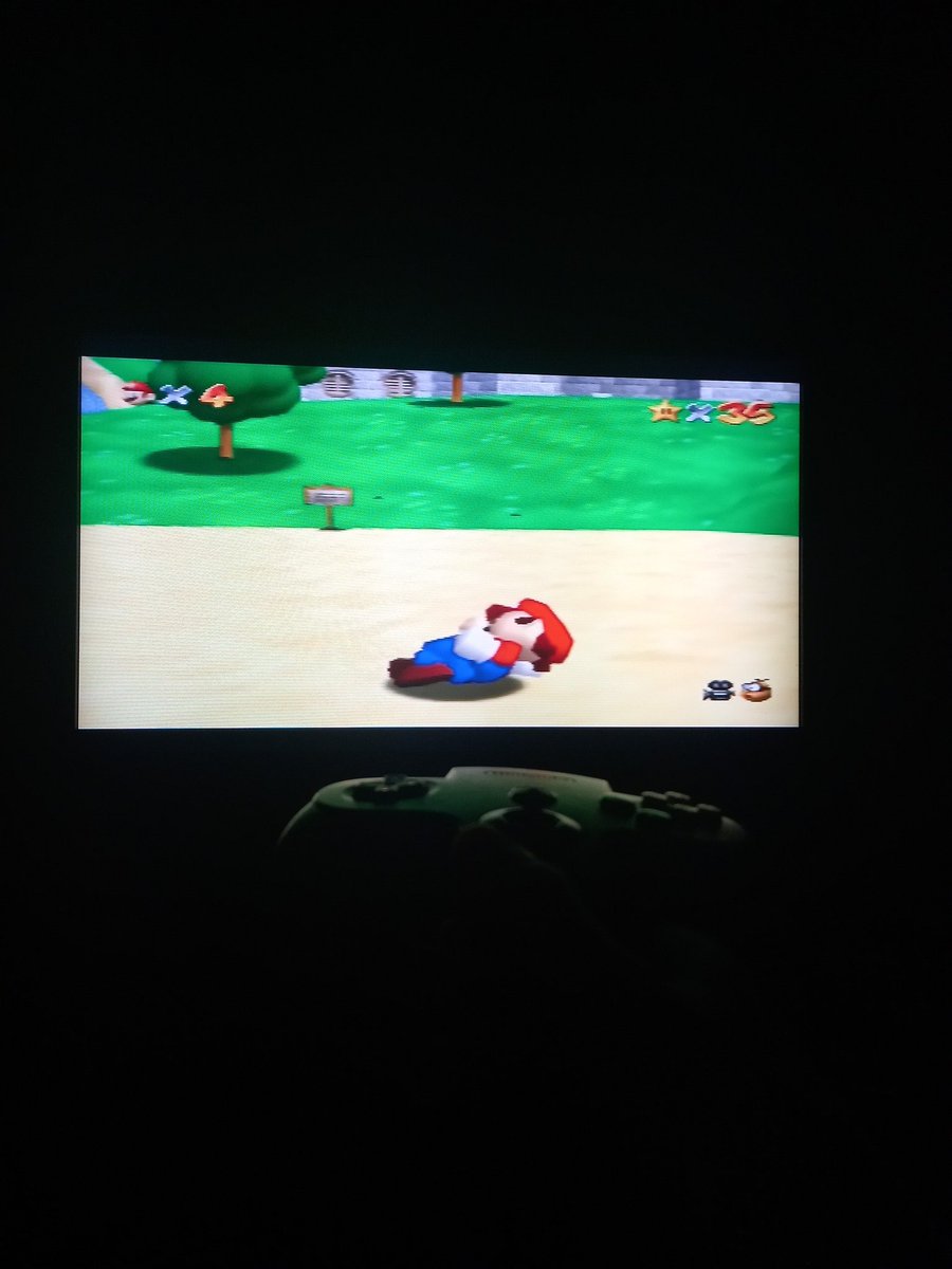 After a long day of study and reading theory its time to relax with some super Mario 64
