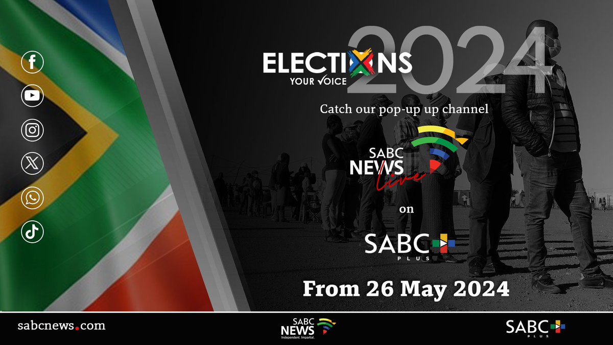 Watch wall to wall coverage of the #2024Elections on SABC Plus sabc-plus.com/live/327/SABC-…