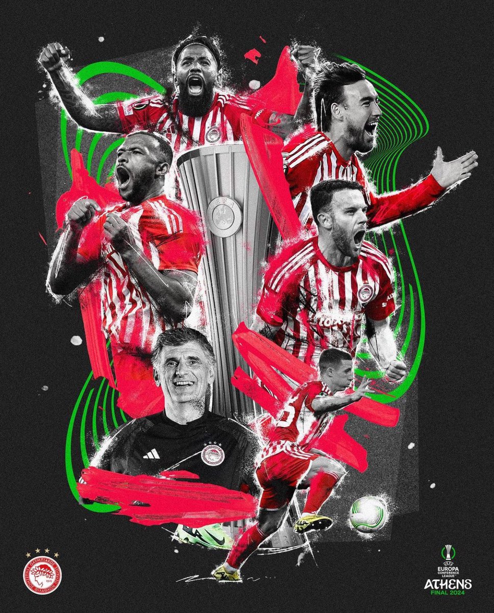 Olympiacos conquista a Conference League🏆
É primeira equipa grega a vencer uma prova europeia.🤝

#olympiacos #conferenceleague #champions #football #viral