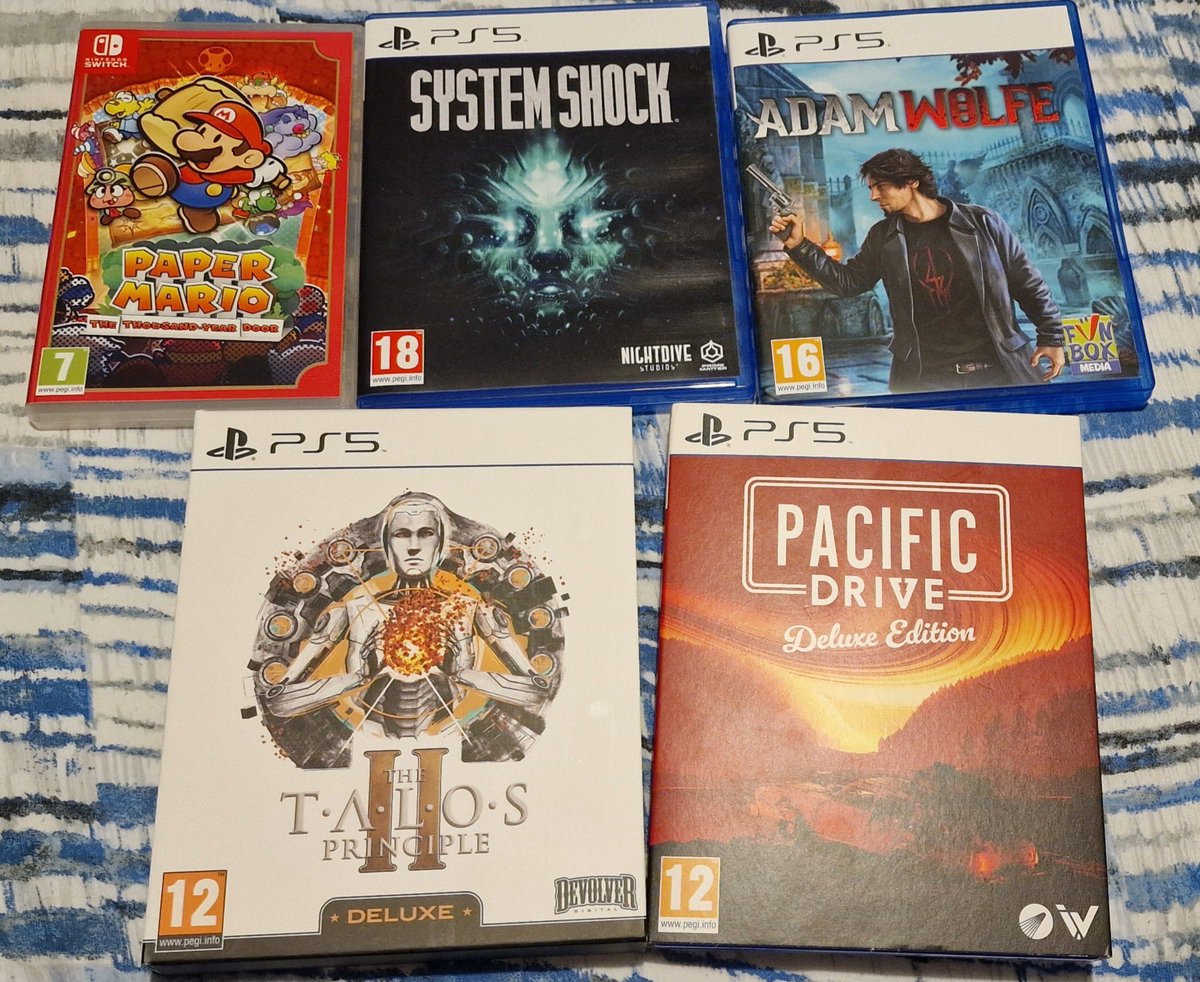 A few recent game purchases #PS5 #NintendoSwitch #gaming #gamers #gamersunite #shareyourgames @AdamAmericaBook @alexandertyler @jimg1976 @HotCheetoManX @MattTheLast @dantemendes @UselessBeyond @CJGrannell @scottd4571 @chefmattg17 @DecksLower @TheMadBelmont @TheWolverine130 🤟🔄😀