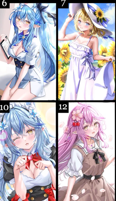 おまたせしました!
ネップリ企画の投票結果を発表しますね!

1番人気  16票   No.6「ナースラミィちゃん」
2番人気   12票   No.10「にゃんラミィちゃん」
2番人気   12票   No.12「桜ラミィちゃん」
3番人気   10票   No.7 「ワンピシェリーちゃん」

なんと! 