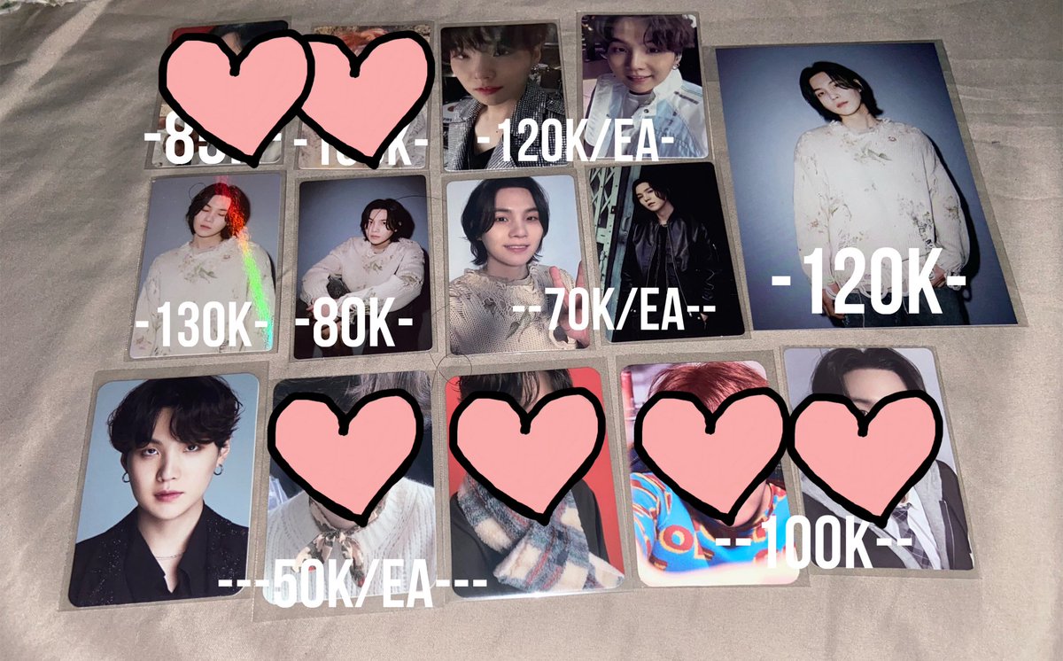 Help rt 💜
WTS ready ina
(UPDATE)

🔸inc. Pack
🔸co by shopee. exc adm 6%❌
🔸 full co/split pay ✅
🔸condi by DM
🔸Dom Tangerang
Makasi 🙏🏻

Bts pc suga yoongi aab suga