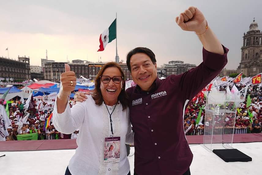 Un abrazo especial hasta #Yucatán a nuestro compañero, @huachodiazmena. ¡Vamos a ganar este 2 de junio! #ClaudiaPresidenta