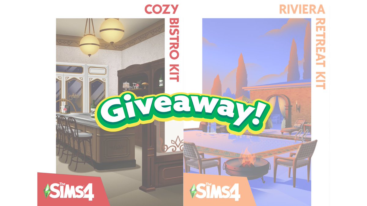 Thanks to the #EACreatorNetwork I am giving away 1 code for both the Cozy Bistro Kit and Rivera Retreat Kit! 
 
✨Follow me
✨Like and Repost
✨Comment which kit you want the most!
              (both are ok!)

Winners will be chosen on June 1st.