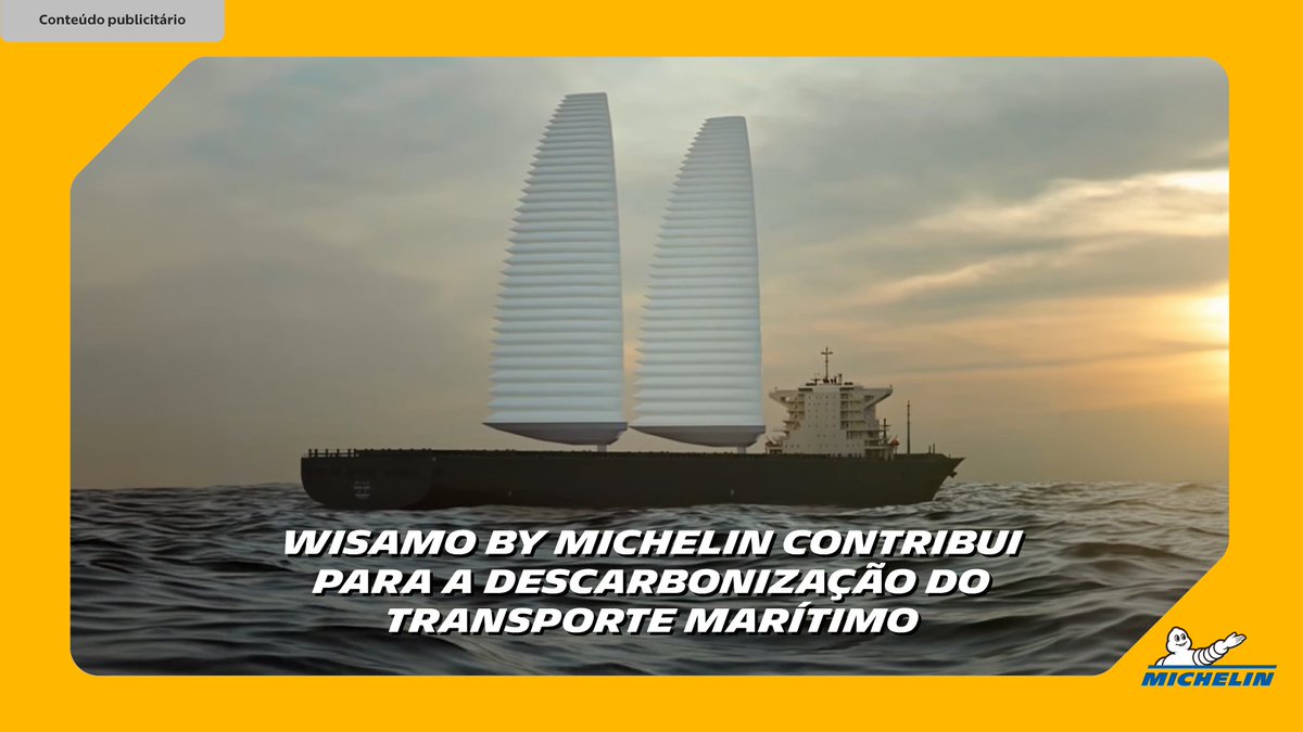 #publicidade Conheça a Wing Sail Mobility - WISAMO by @Michelin, as velas retráteis e infláveis que reduzem significativamente o consumo de combustível dos barcos, minimizando o impacto ambiental. Veja como funciona: glo.bo/3X2qlSf #MichelinBrasil