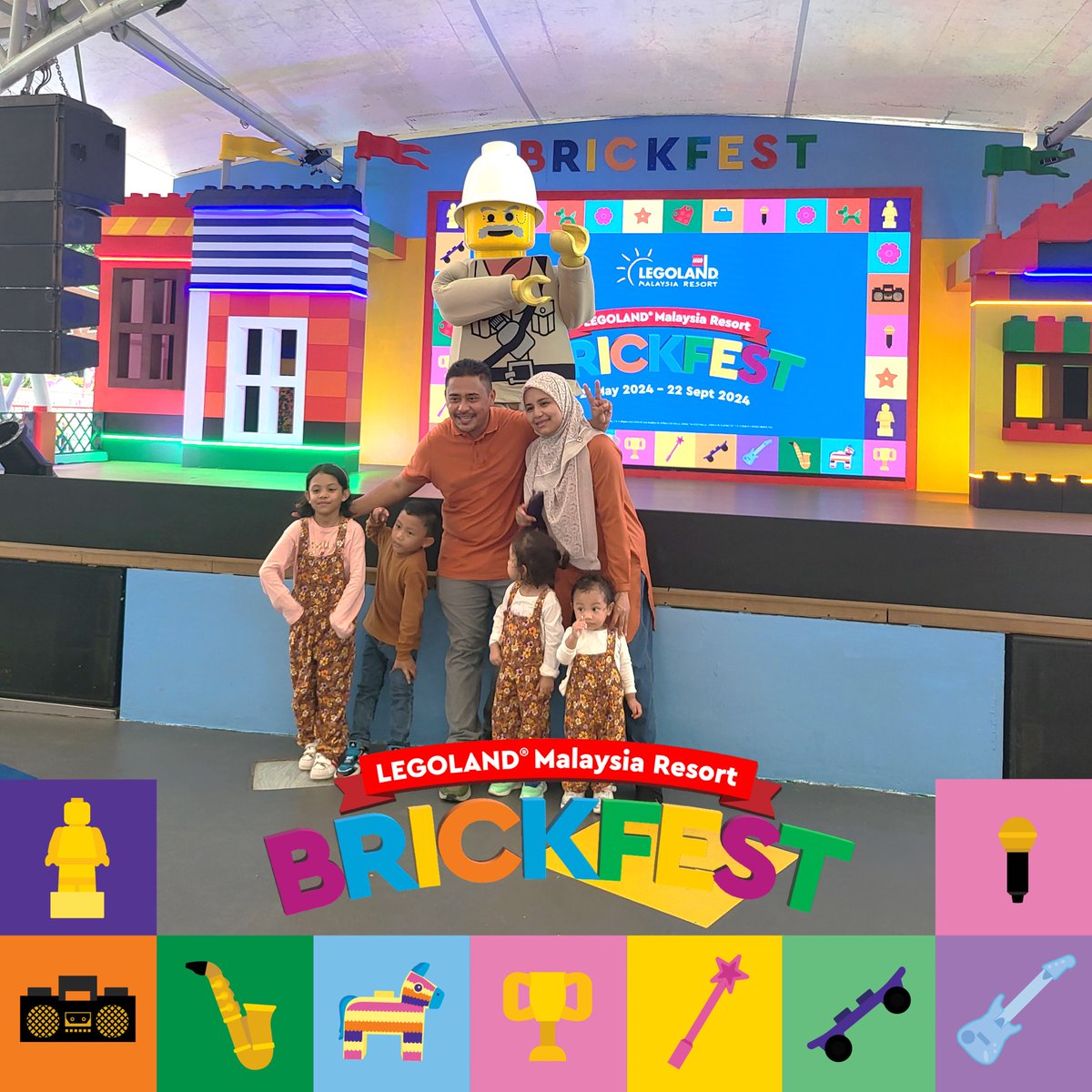 LEGOLAND_MY's tweet image. Get along with us for an awesomeness BRICKFEST in LEGOLAND Malaysia Resort! Let's get your creativity bloom: 
📍BRICKFEST Playground
📍Fun With Craft
📍Racer's Workshop
📍Minifigure Trading 
and many more!
Explore: legoland.com.my/explore/shows-…  
#BRICKFEST #LLMR #SchoolHoliday