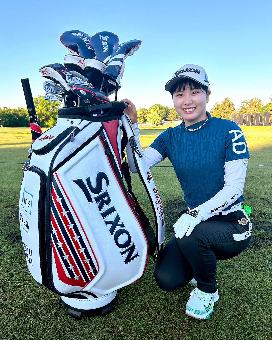 スリクソン　女子プロサインキャディバッグ スリクソン女子プロサインキャディバッグ