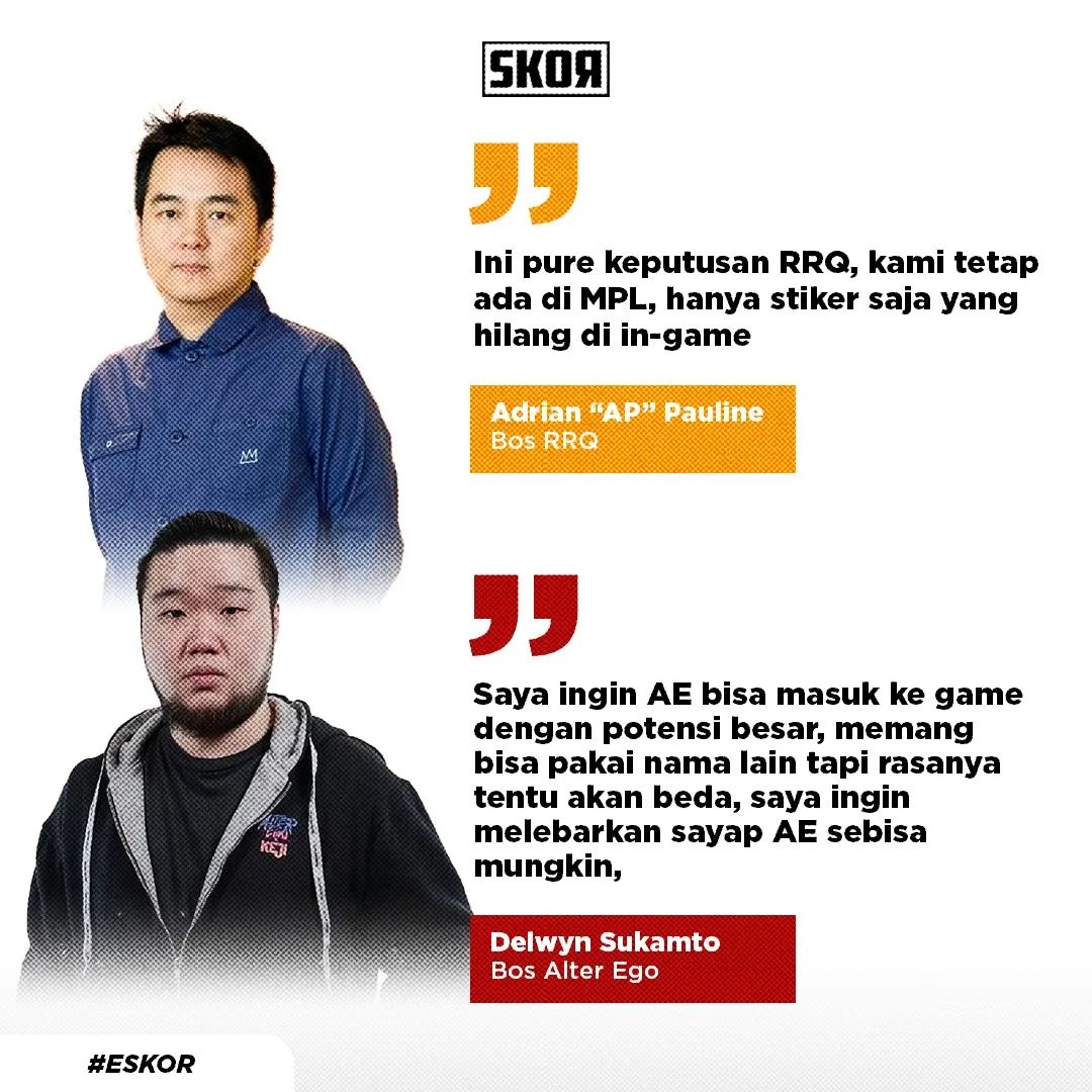 skorindonesia's tweet photo. Tuh guys cuma stiker aja kok yang hilang, timnya masih ada di MPL π #eskor #mlbb #alterego #rrq https://t.co/hSwCDM6NkD