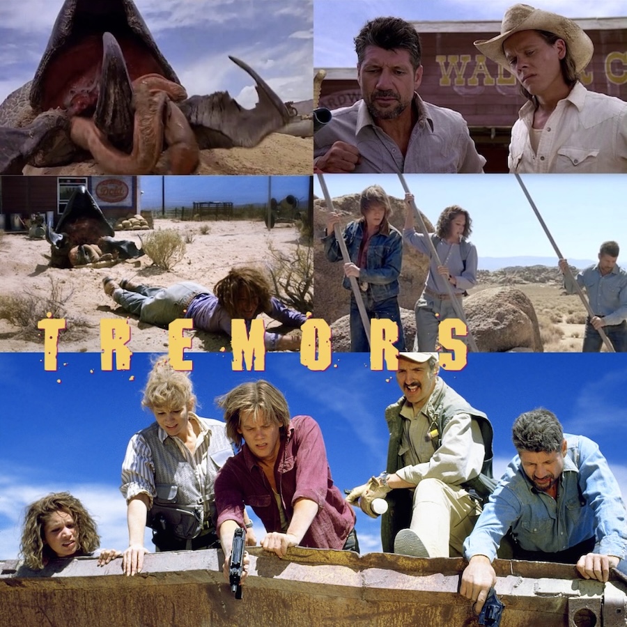 Tremors (1990) Directed by Ron Underwood Starring Kevin Bacon, Fred Ward, Michael Gross and Reba McEntire