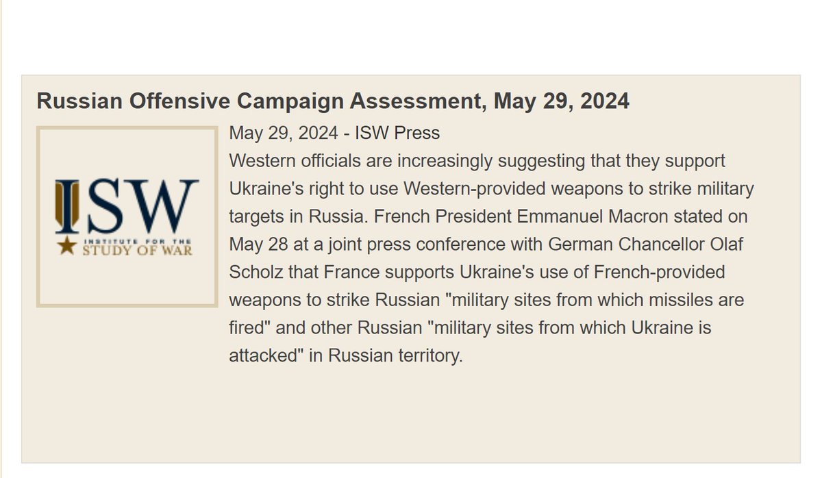 #Western officials are increasingly suggesting that they support #Ukraine's right to use Western-provided #weapons to strike military targets in #Russia. #svpol #föpol #UKR #SlavaUkraïni #Putin #UkraineRussiaWar #UkraineStrong #RussiaIsANaziState #Putler #HeroyamSlava #Moscow 1/2