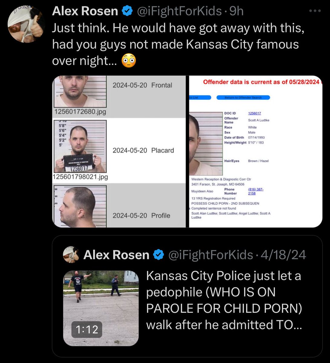 It’s crazy that I just made a post earlier with an update on the Kansas City police situation, who also let a pedo go in April. They have since arrested him after we called them out. Now we will do the same for @BrunswickPolice. Just goes to show how much of a problem this