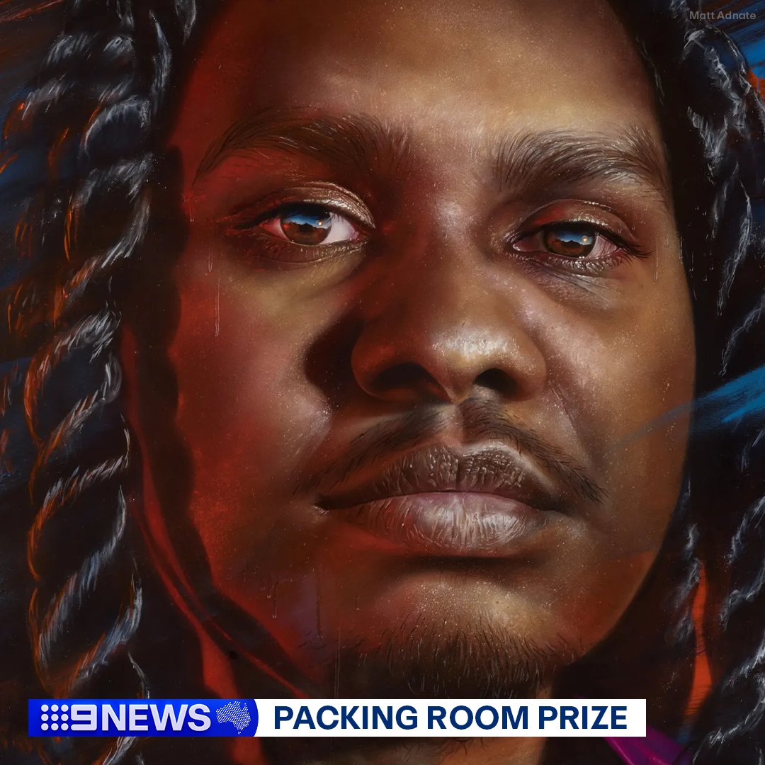 This year's Archibald Packing Room prize has gone to street artist Matt Adnate, with his striking portrait of Yolngu rapper Baker Boy.

Meanwhile, the 2024 finalists for the Archibald Prize have been decided, with the winner to be announced next Friday. #9News

READ MORE: