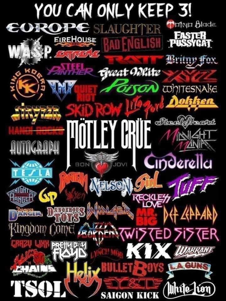 Alright #Rockers who ya got? #RocknRoll #80sHairBand #HairMetal