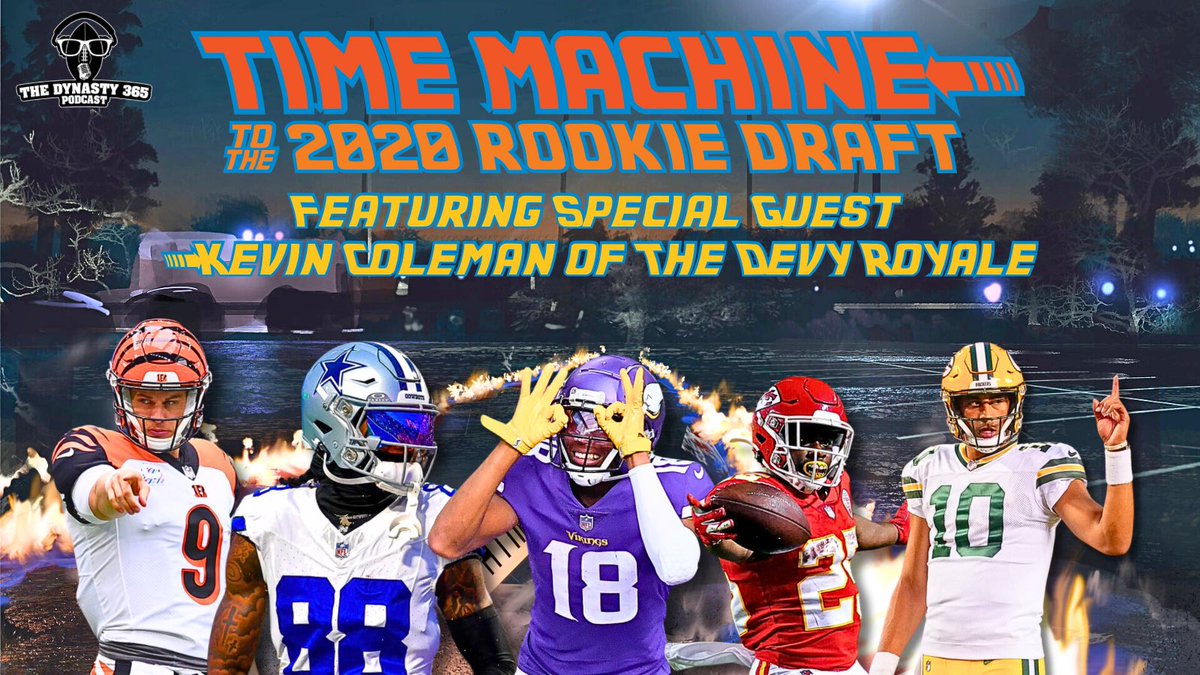 BACK….TO THE PAST….🚀🚀🚀🚀🚀 @dynastydeviant @RichSickelsGBM and @FFTylerHeil welcome @Daboys_22 to redo the 2020 Rookie #FantasyFootball draft discussing values, risers, and fallers from that draft class! LIVE at 8PM EST! ⤵️ @MyFantasyLeague YouTube 📺: