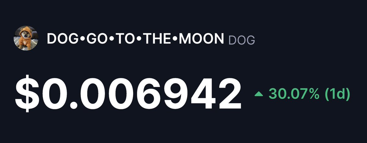 $DOG now has a market cap of $694.20M

Nice 😎