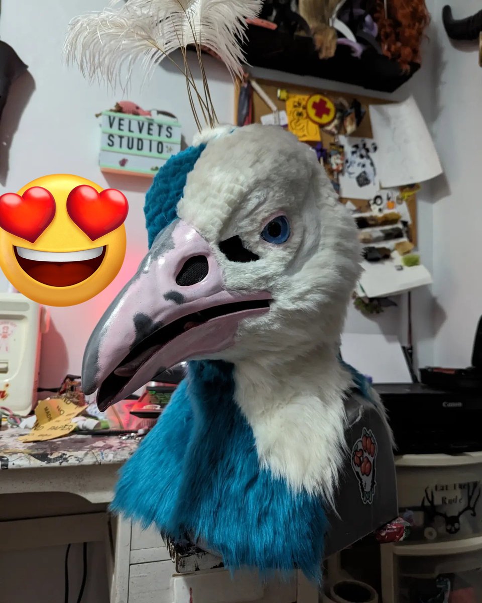 velvet_guts's tweet photo. Happy #wipWednesday from me who's attempting to get this bird done for Friday!

This suit will go along with a pair of arm wings!

Base by dragonartist15 

#furry #fursuit #fursuitmaker #furryfandom #fursuiter #fursuitsale #furrysale #fursuitforsale https://t.co/1a8TXfB3TB
