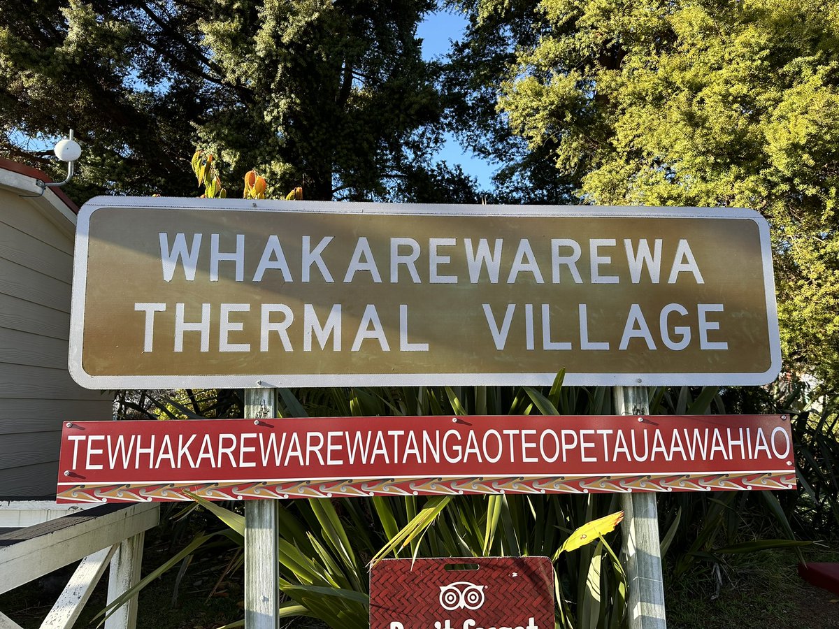 A beautiful day at the Geothermal Māori village learning from our local guides!