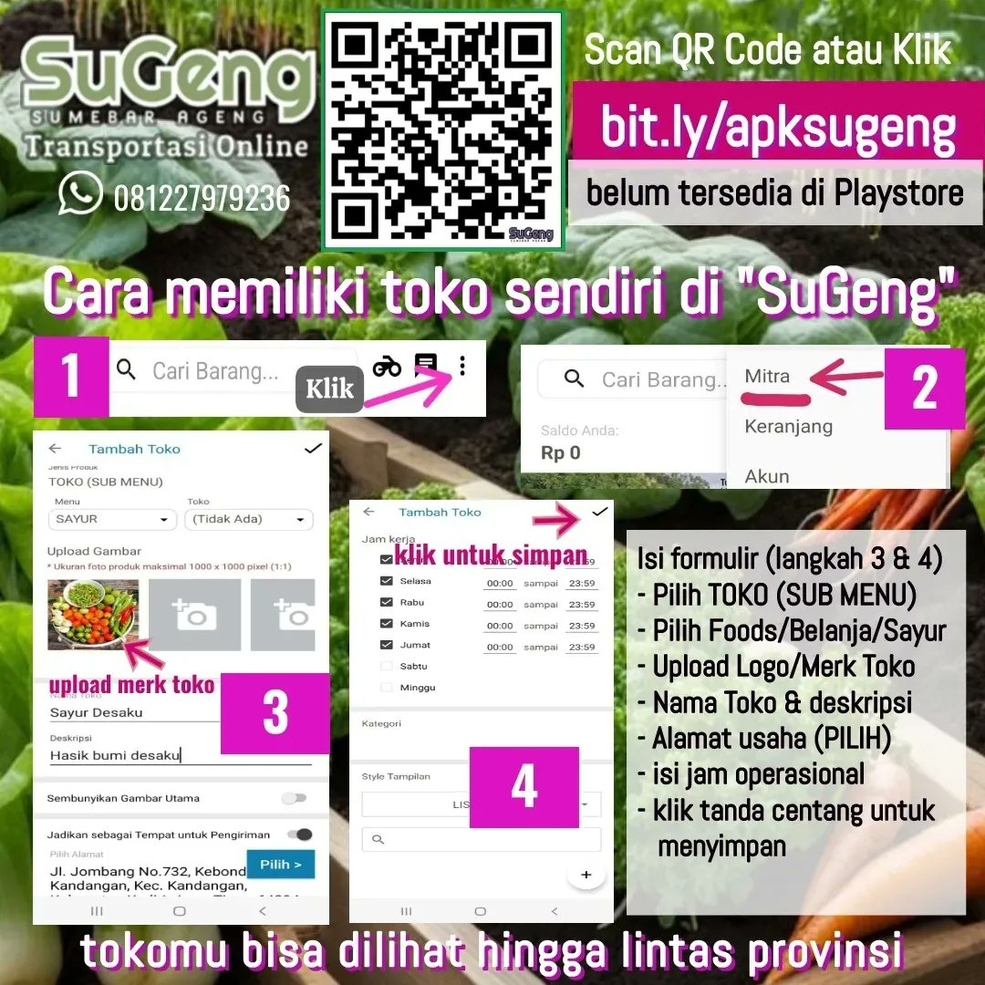 mennir's tweet photo. Buat toko sendiri di sugeng https://t.co/JxwFOilDe2