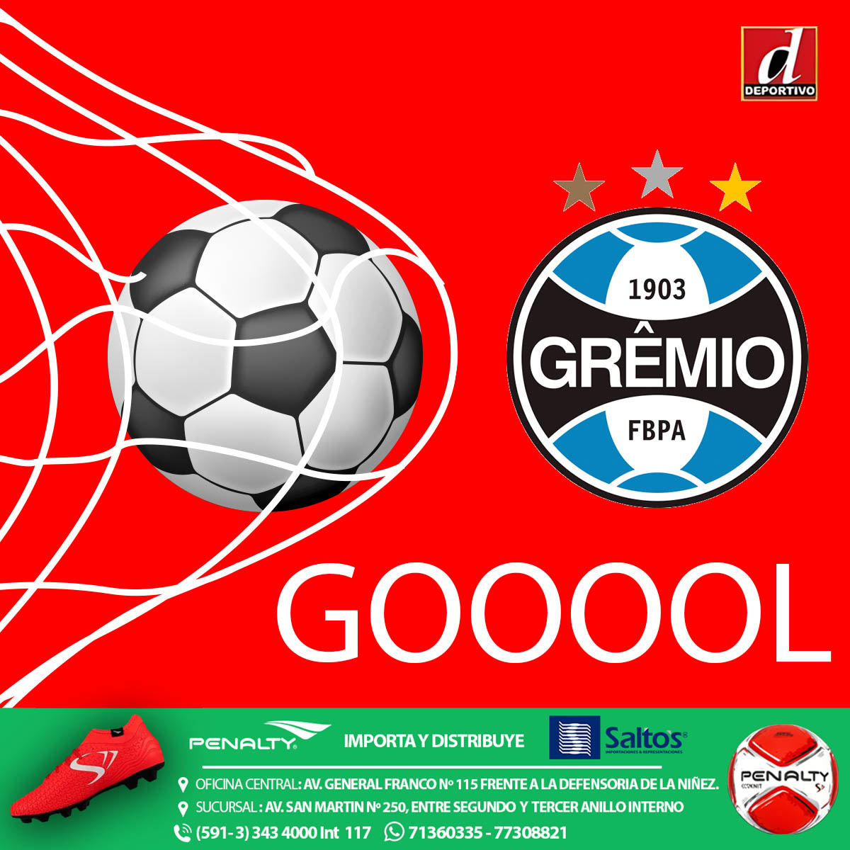 #Copalibertadores ⚽️ ¡GOL DE JOÃO PEDRO PARA GREMIO ! ⏱️ 50' | #Gremio 2 -0 #TheStrongest