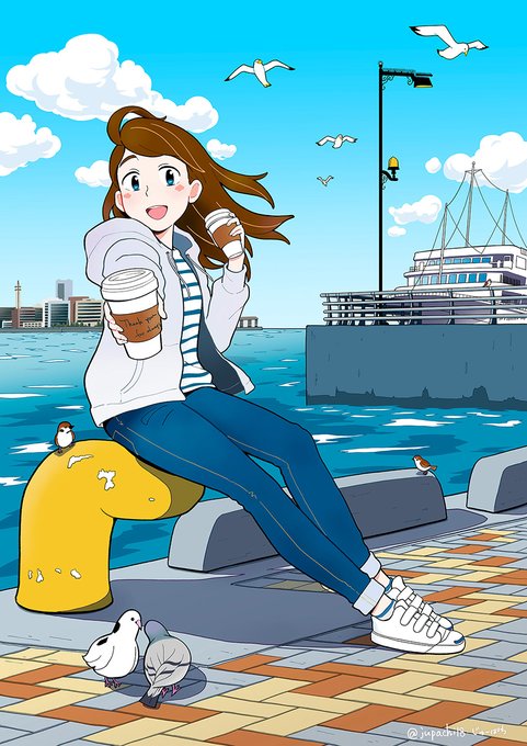 「denim sneakers」 illustration images(Latest)