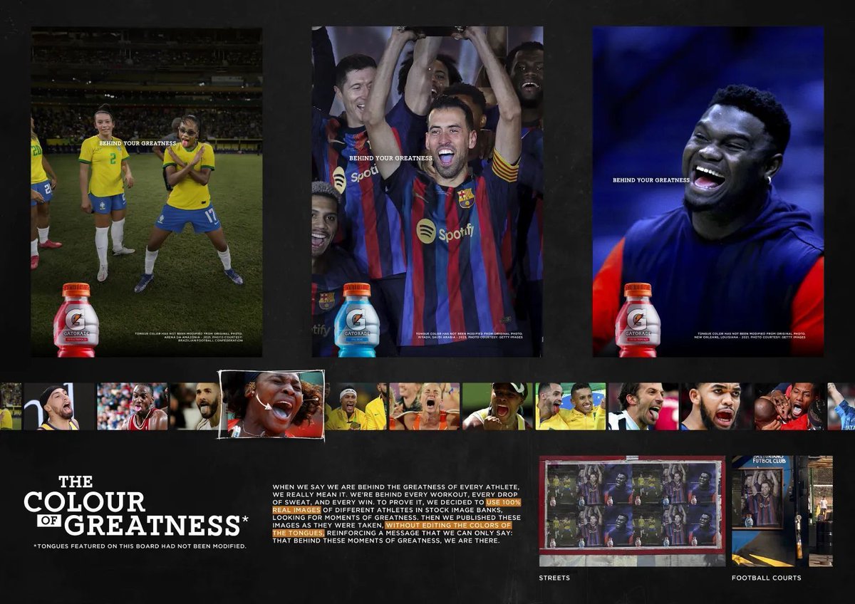 #ClioSports 2023 Shortlist - @Gatorade: The Color of Greatness by @BBDO_Argentina & @PepsiCo bit.ly/447l2Ta